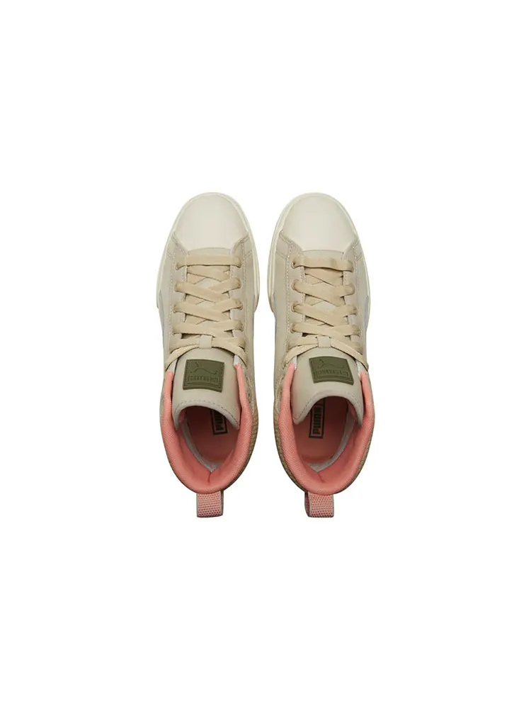 Кеды (WMNS) PUMA Mayze Mid Safari High-Top Sneakers Ivory — изображение 4 из 6, бежевый