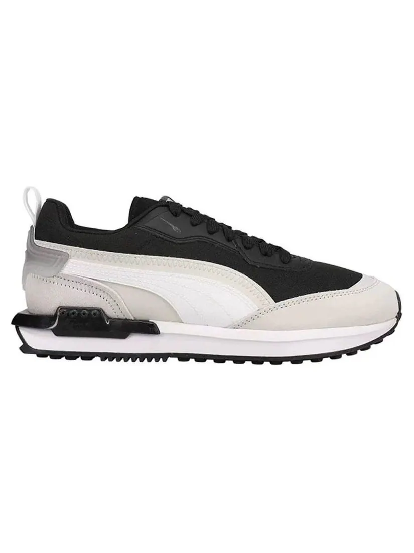 Кроссовки PUMA City Rider Gradient Lace Up 'Black Grey' — изображение 2 из 4, черный