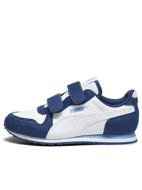 Кроссовки cabana racer 'white navy' Puma — изображение 1 из 4, белый/темно-синий