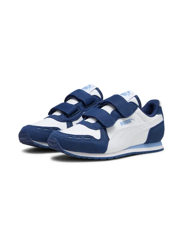Кроссовки cabana racer 'white navy' Puma — изображение 2 из 4, белый/темно-синий