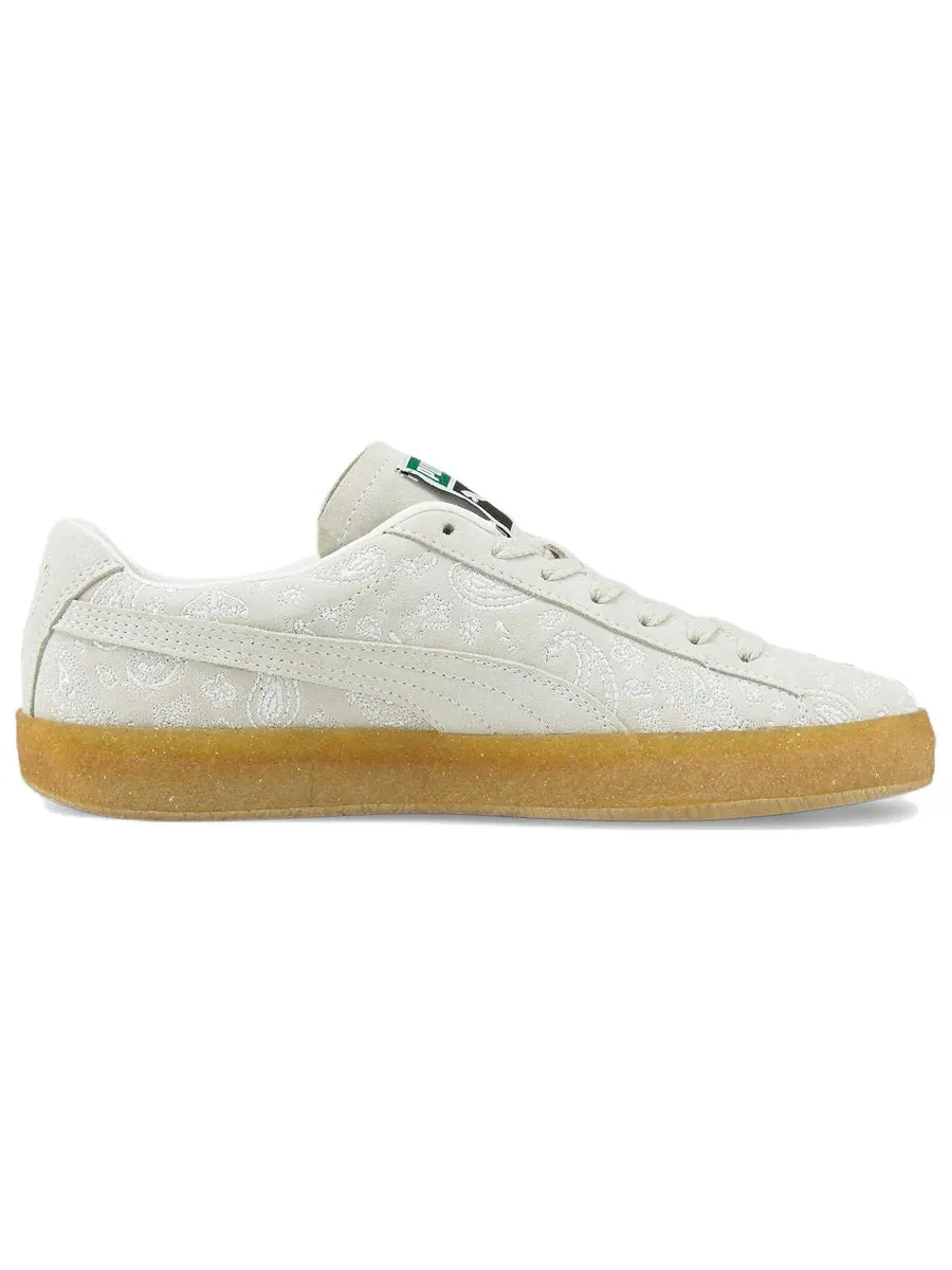 Кеды PUMA Suede Crepe Embroidery 'Gray Brown' — изображение 2 из 6, серый