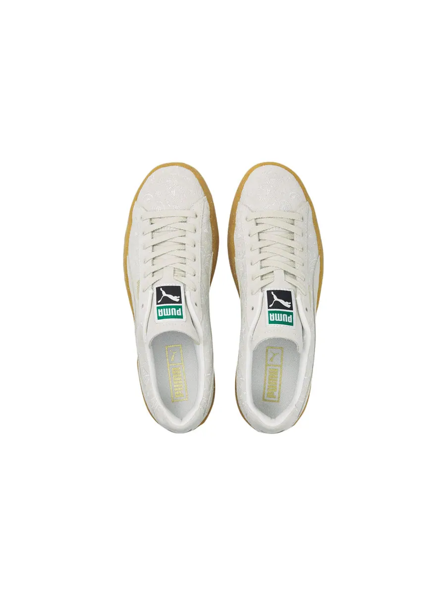 Кеды PUMA Suede Crepe Embroidery 'Gray Brown' — изображение 4 из 6, серый