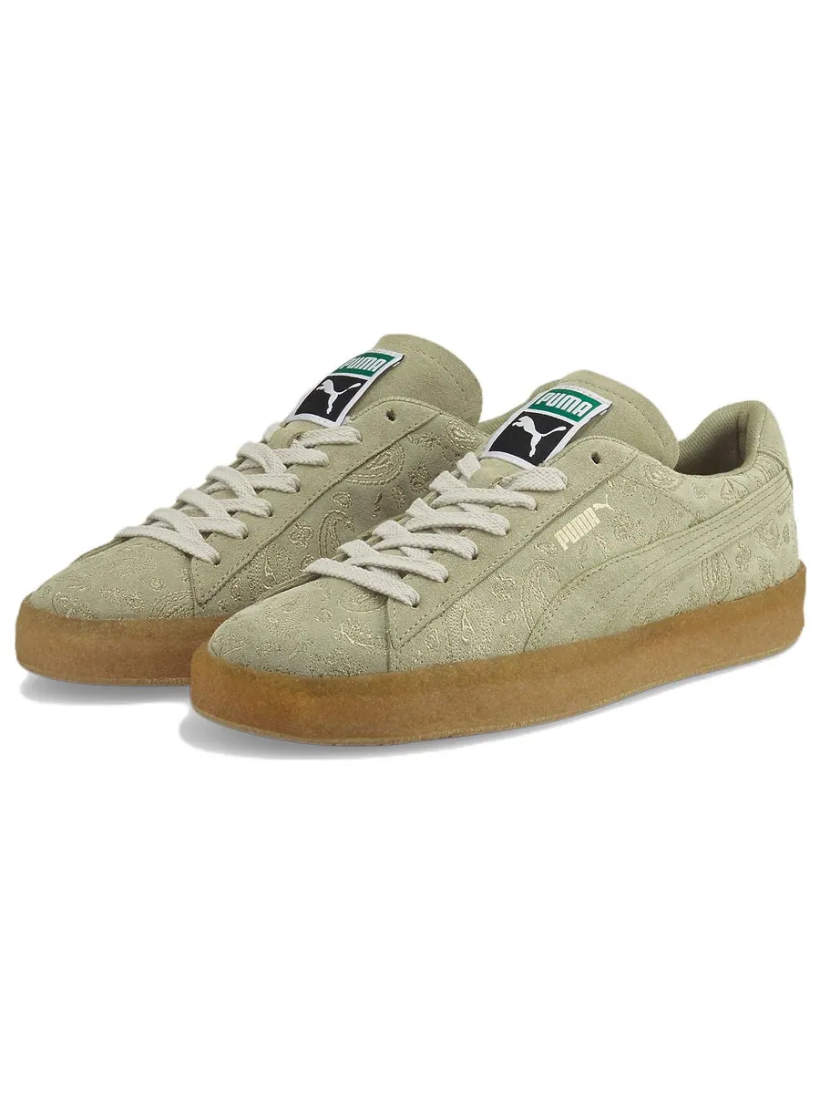 Кеды PUMA Suede Crepe Embroidery 'Green Brown' — изображение 3 из 6, зеленый