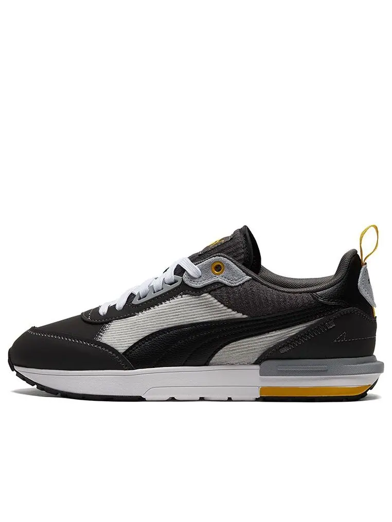 Спортивные кроссовки PUMA Unisex R22 Casual Shoes Black/Gray — изображение 1 из 5, черный