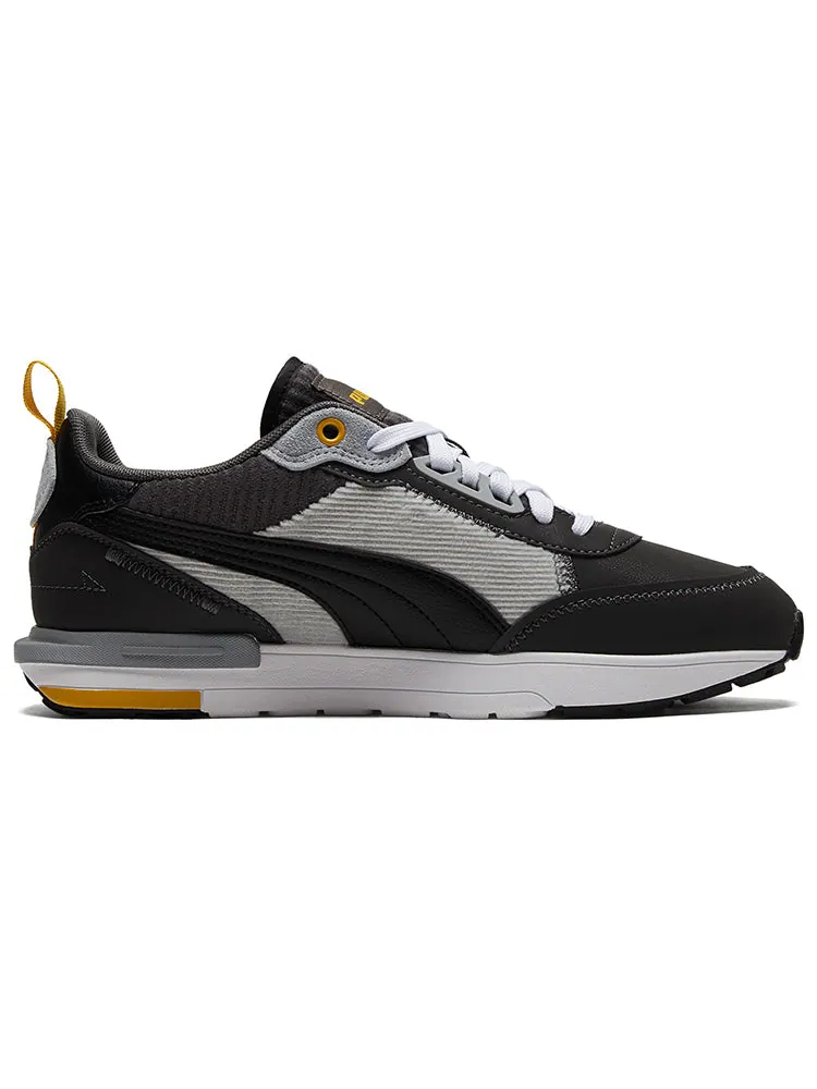 Спортивные кроссовки PUMA Unisex R22 Casual Shoes Black/Gray — изображение 2 из 5, черный