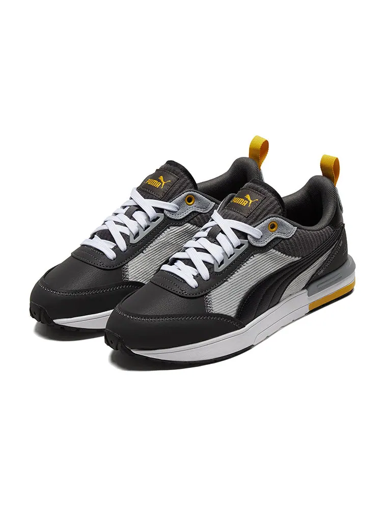 Спортивные кроссовки PUMA Unisex R22 Casual Shoes Black/Gray — изображение 3 из 5, черный
