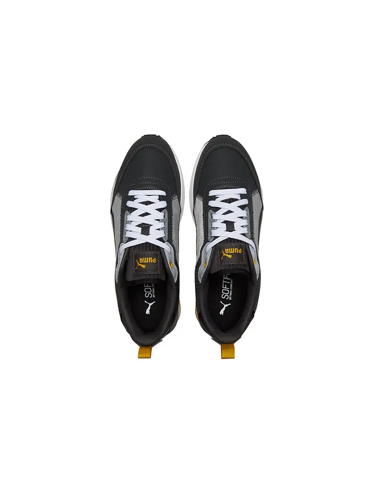 Спортивные кроссовки PUMA Unisex R22 Casual Shoes Black/Gray — изображение 4 из 5, черный