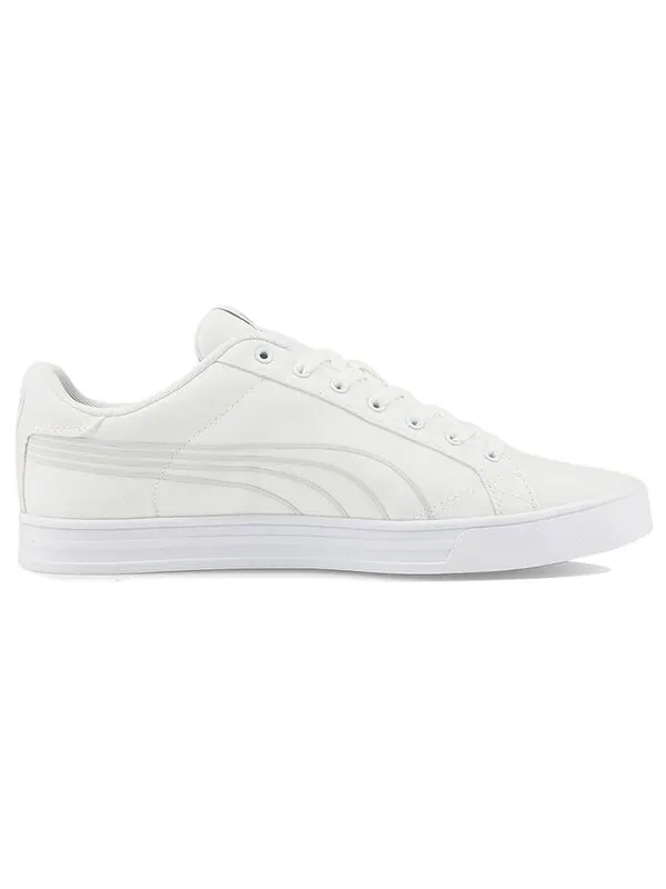 Кроссовки smash vulc v3 lo cv 'white grey violet' Puma — изображение 2 из 4, белый-серый фиолетовый