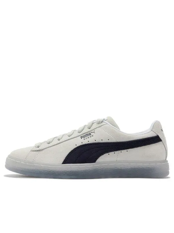 Кроссовки suede translucent 'white black' Puma — изображение 1 из 4, белый/черный