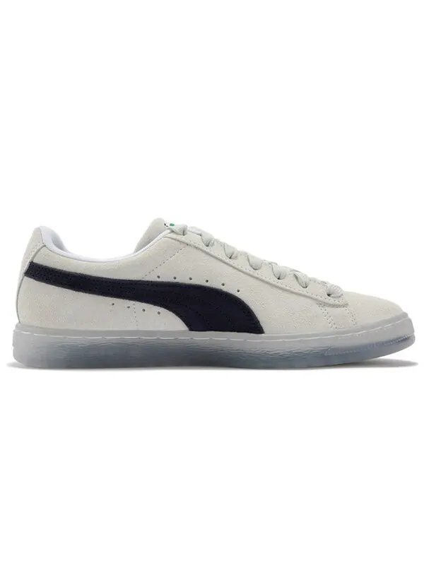 Кроссовки suede translucent 'white black' Puma — изображение 2 из 4, белый/черный