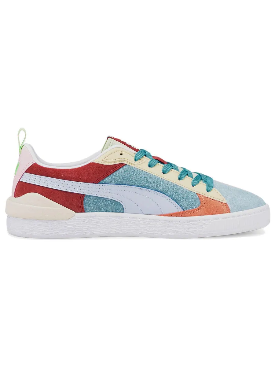 Кеды PUMA Suede Block Wt Foam Strip 2 'Blue Red White' — изображение 2 из 5, белый