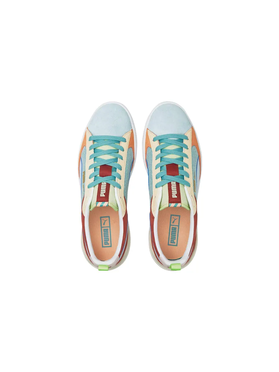 Кеды PUMA Suede Block Wt Foam Strip 2 'Blue Red White' — изображение 3 из 5, белый