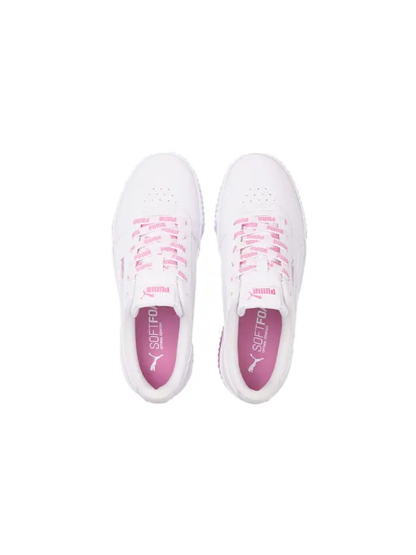 Кроссовки carina logomania kadin sneakers white/red/pink Puma — изображение 3 из 4, белый/розовый/красный