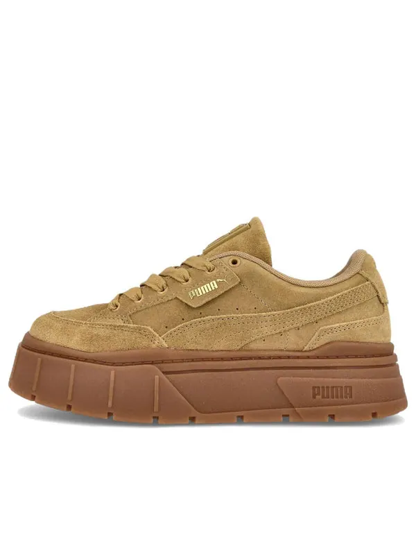 Кроссовки mayze stack suede 'brown gold' Puma — изображение 1 из 4, коричневый