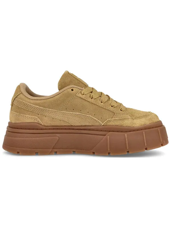 Кроссовки mayze stack suede 'brown gold' Puma — изображение 2 из 4, коричневый