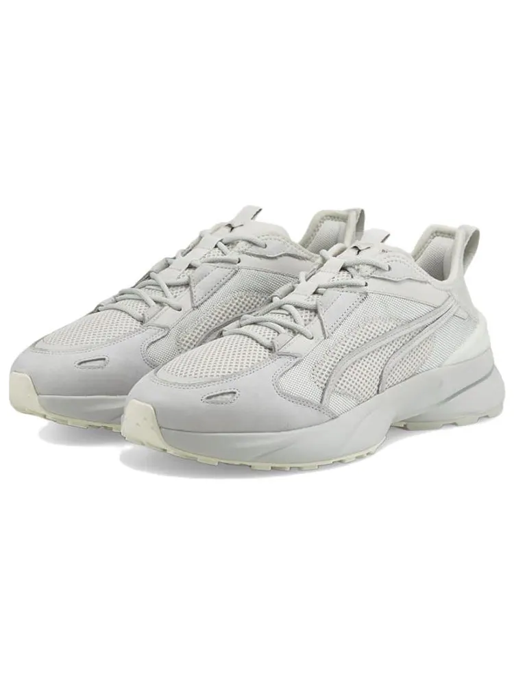 Спортивные кроссовки PUMA Pwrframe Op-1 Lth Athleisure Casual Sports Shoe Unisex Gray — изображение 3 из 5, серый