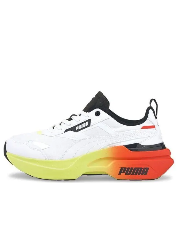Кроссовки kosmo rider 'gradient - white fizzy yellow' Puma — изображение 1 из 4, белый/желтый/красный