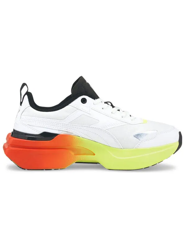 Кроссовки kosmo rider 'gradient - white fizzy yellow' Puma — изображение 2 из 4, белый/желтый/красный