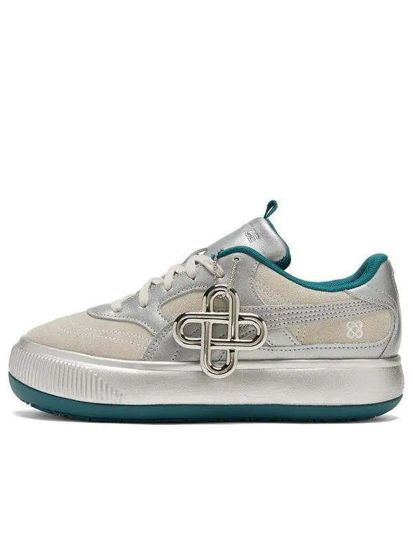 Кроссовки pronounce x suede mayu 2 'silver ultra violet' Puma — изображение 1 из 4, серебряный
