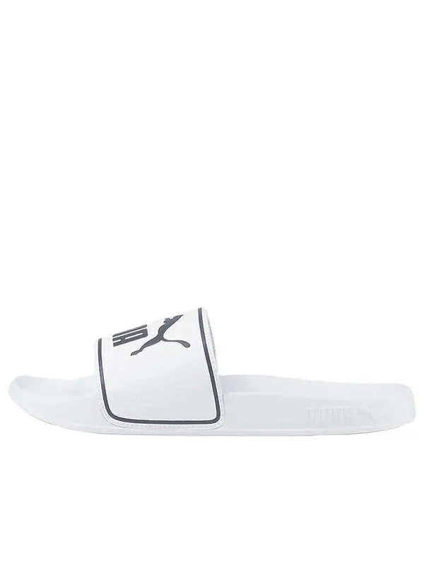 Тапочки leadcat 2.0 slide 'white black' Puma — изображение 1 из 4, белый/черный