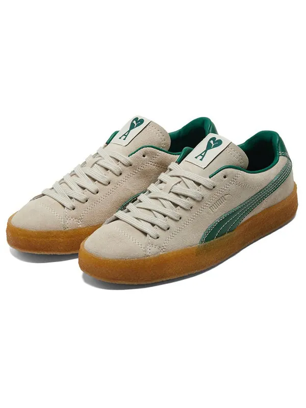 Кроссовки ami x suede crepe 'pristine' Puma — изображение 3 из 4, белый/зеленый