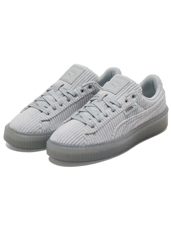 Кроссовки basket platform strap 'grey' Puma — изображение 3 из 4, серый