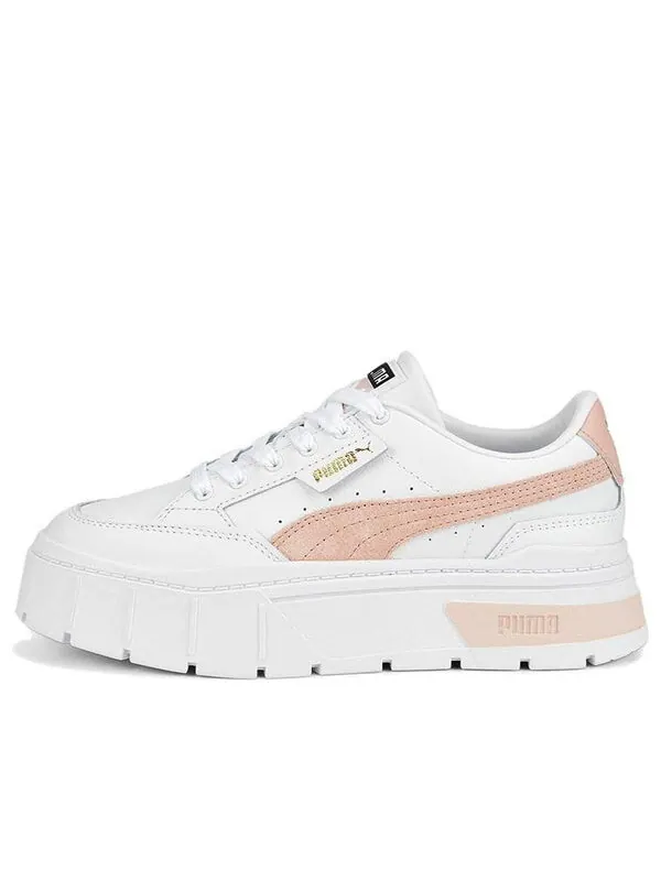 Кроссовки mayze stack 'white rose quartz' Puma — изображение 1 из 4, белый/розовый
