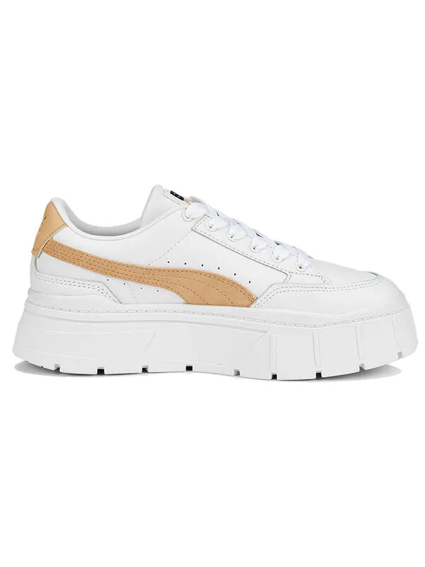 Кроссовки mayze stack 'white light sand' Puma — изображение 2 из 4, белый
