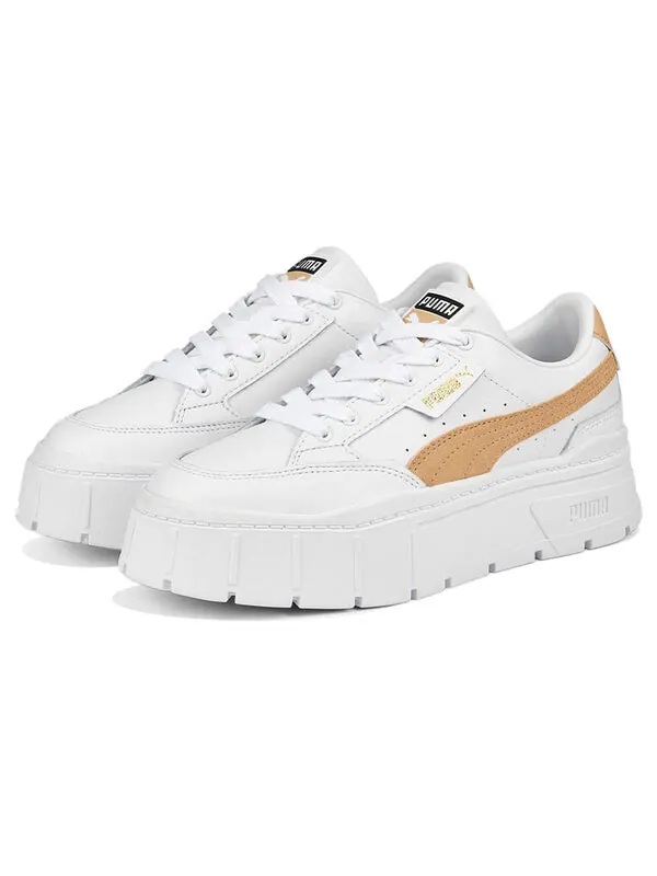 Кроссовки mayze stack 'white light sand' Puma — изображение 3 из 4, белый