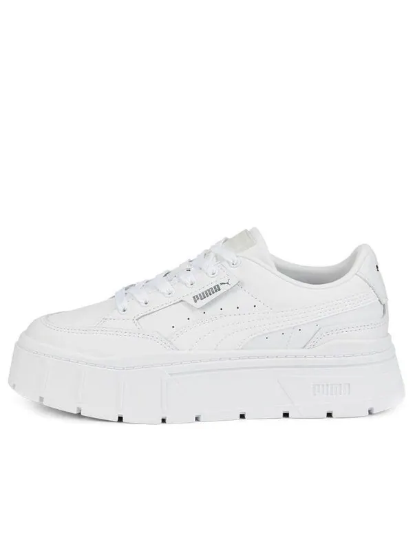 Кроссовки mayze stack leather 'triple white' Puma — изображение 1 из 4, белый