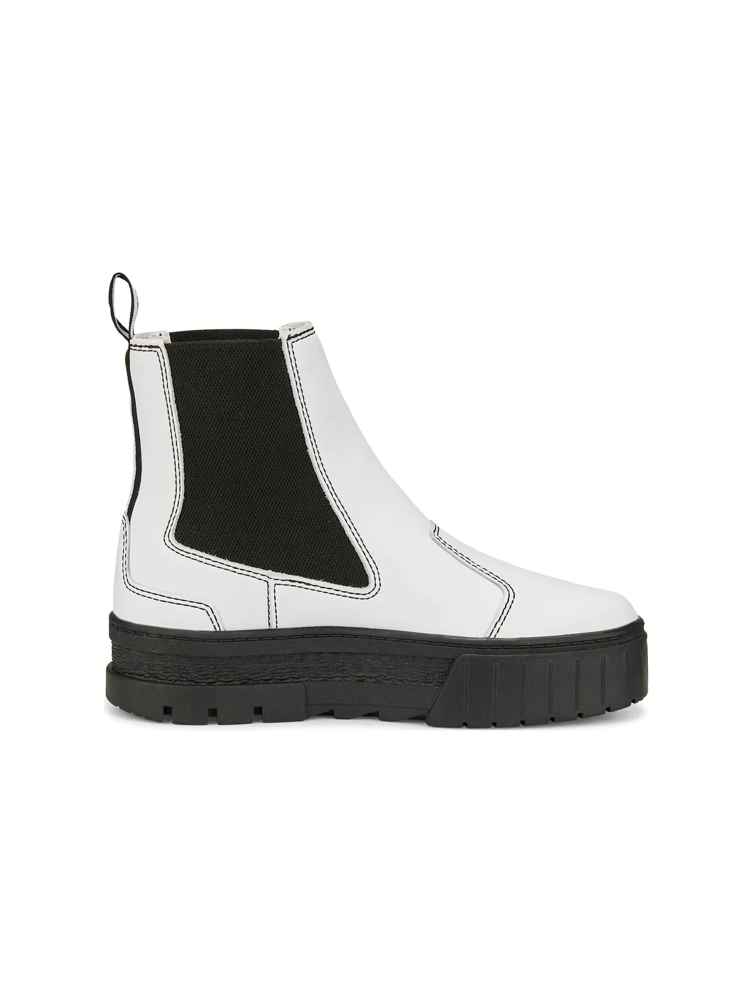 Кроссовки (WMNS) PUMA Mayze Pop Chelsea Boots 'White Black' — изображение 2 из 6, белый