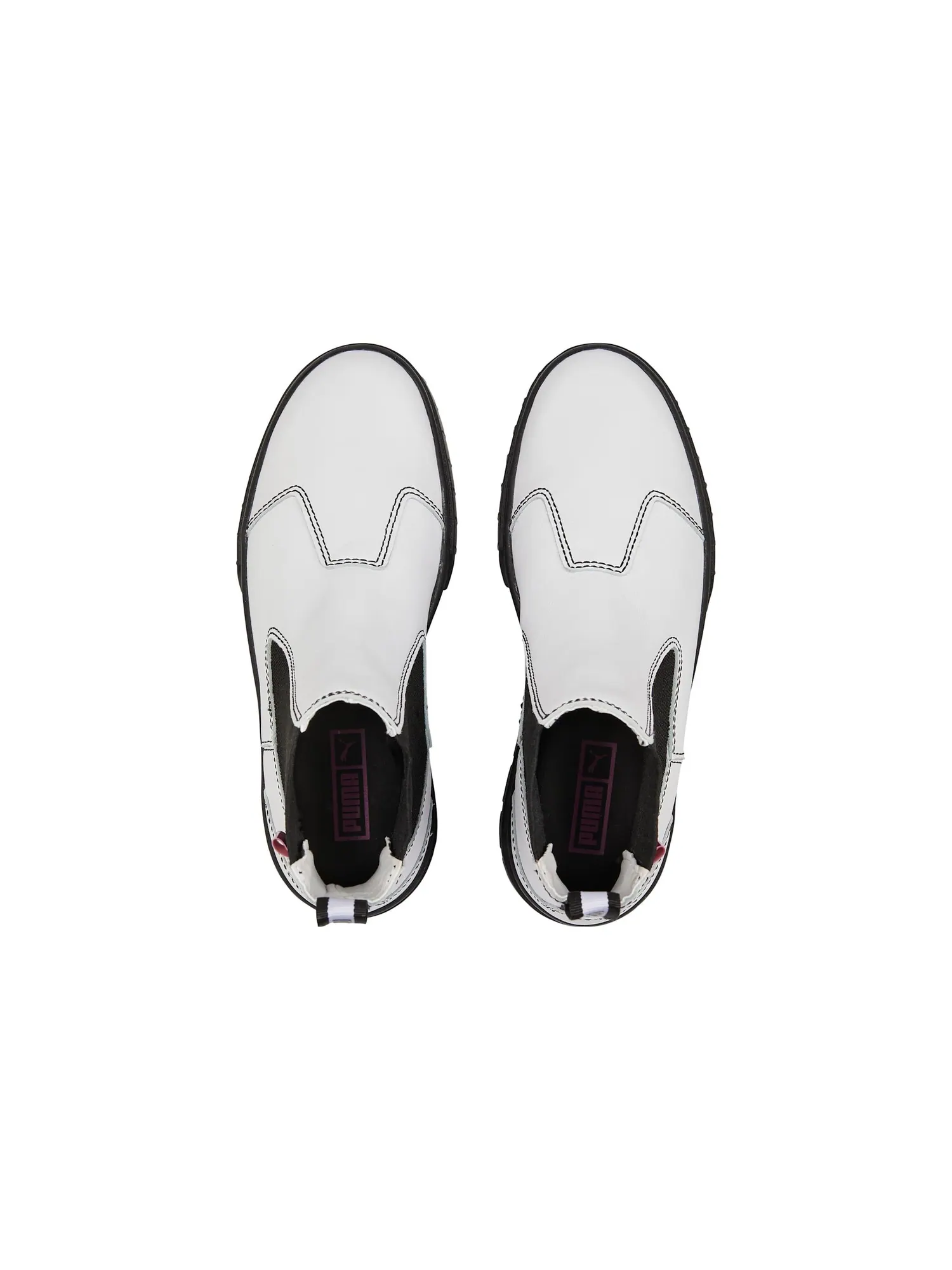 Кроссовки (WMNS) PUMA Mayze Pop Chelsea Boots 'White Black' — изображение 4 из 6, белый