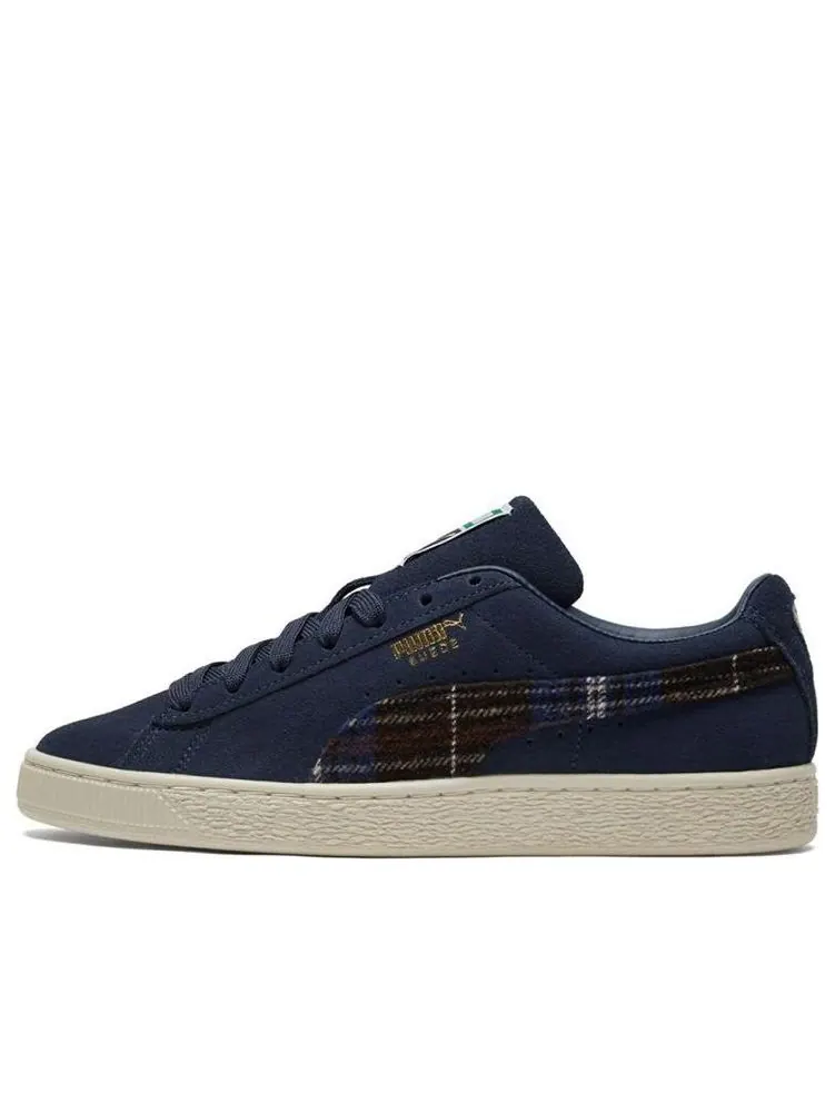 Кеды PUMA Unisex Suede Classic Flannel Sneakers Blue — изображение 1 из 7, синий