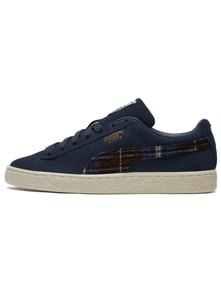 Кеды PUMA Unisex Suede Classic Flannel Sneakers Blue — изображение 2 из 7, синий