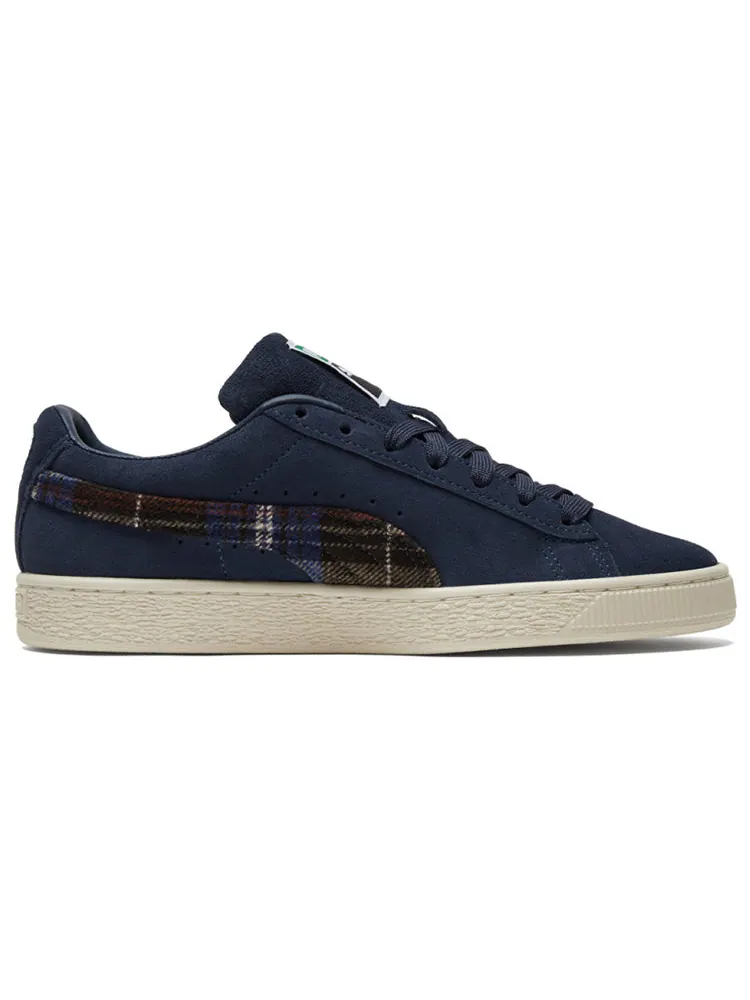 Кеды PUMA Unisex Suede Classic Flannel Sneakers Blue — изображение 3 из 7, синий