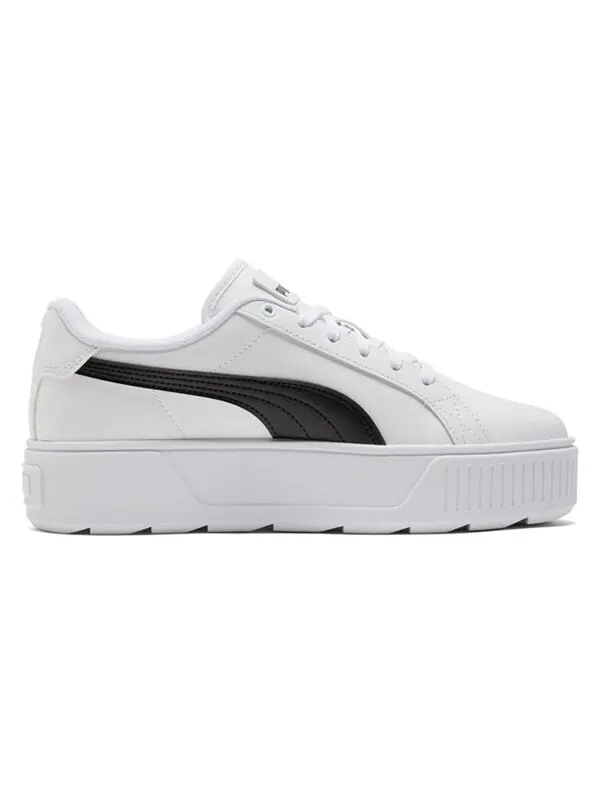 Кроссовки karmen leather 'white black' Puma — изображение 2 из 4, белый/черный