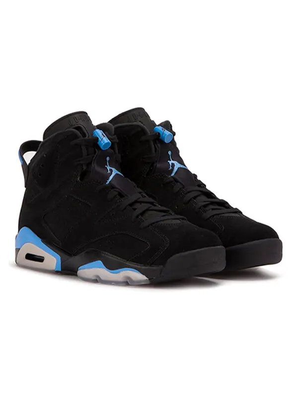 Кроссовки 6 retro 'unc' Air Jordan — изображение 3 из 4, черный/синий