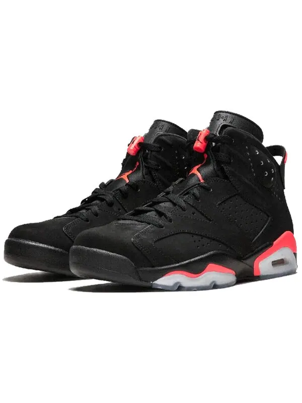 Кроссовки 6 retro 'infrared' 2014 Air Jordan — изображение 2 из 4, черный