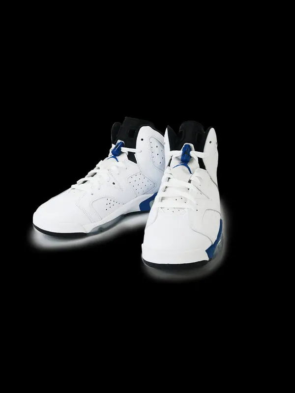 Кроссовки 6 ретро Air Jordan — изображение 3 из 4, белый/синий-черный
