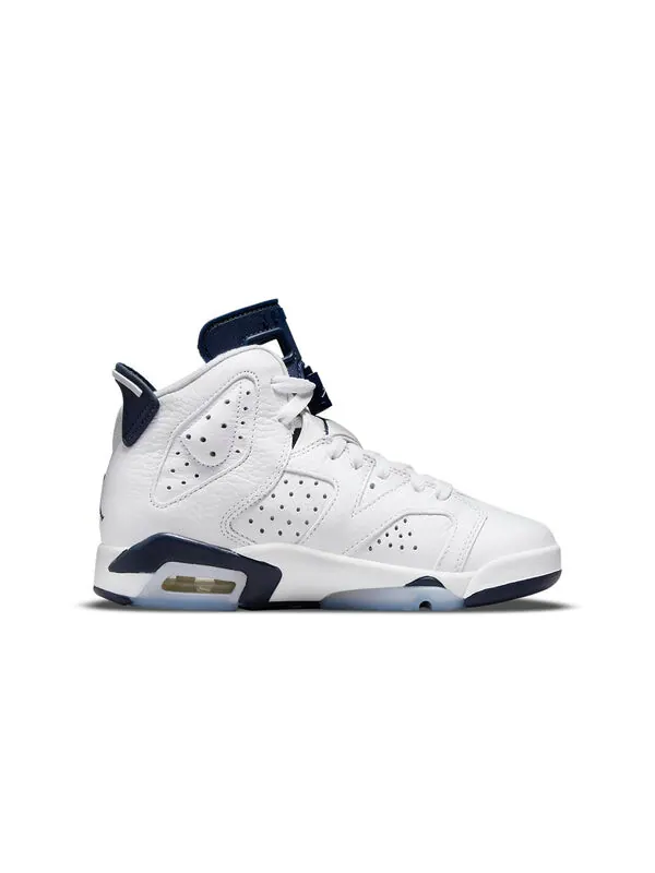 Кроссовки 6 ретро Air Jordan — изображение 2 из 4, белый/темно-синий