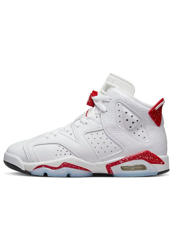 Кроссовки 6 ретро Air Jordan — изображение 1 из 4, белый/красный/черный
