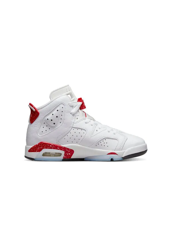 Кроссовки 6 ретро Air Jordan — изображение 2 из 4, белый/красный/черный