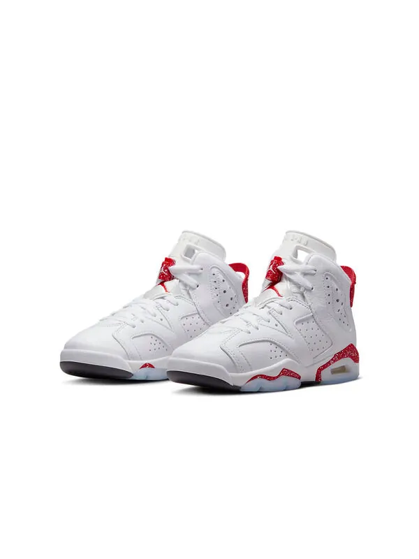Кроссовки 6 ретро Air Jordan — изображение 3 из 4, белый/красный/черный