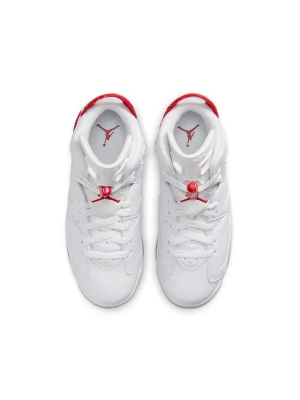 Кроссовки 6 ретро Air Jordan — изображение 4 из 4, белый/красный/черный