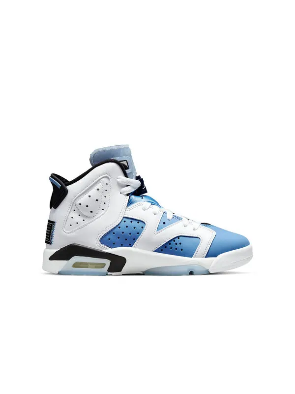 Кроссовки 6 retro 'unc home' Air Jordan — изображение 2 из 4, белый/синий