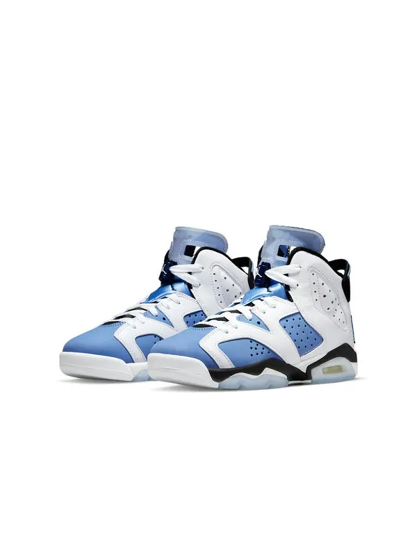 Кроссовки 6 retro 'unc home' Air Jordan — изображение 3 из 4, белый/синий