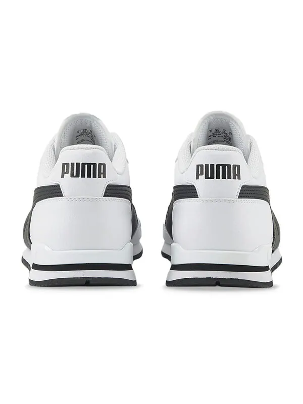 Кроссовки st runner v3 leather 'white black' Puma — изображение 4 из 4, белый/черный