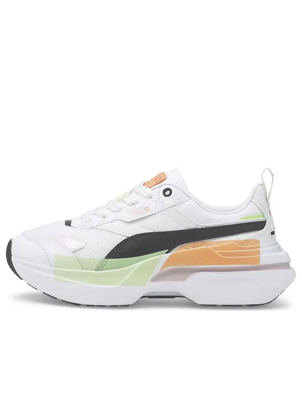 Кроссовки kosmo rider mis 'white black multi-color' Puma — изображение 1 из 4, белый/зеленый/оранжевый