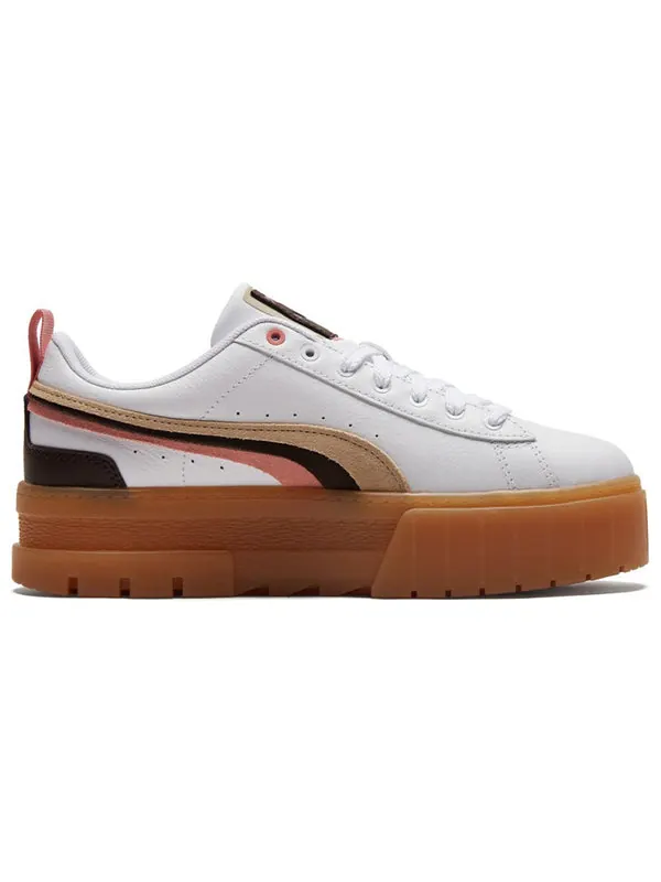 Кроссовки mayze 'triplex - white' Puma — изображение 2 из 4, белый/коричневый