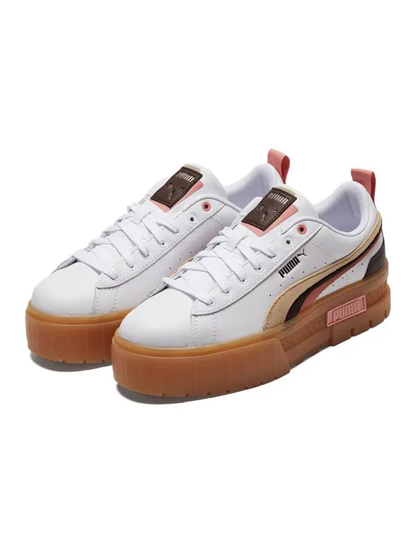 Кроссовки mayze 'triplex - white' Puma — изображение 3 из 4, белый/коричневый